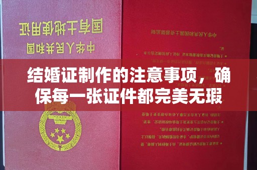 连云结婚证制作的注意事项，确保每一张证件都完美无瑕